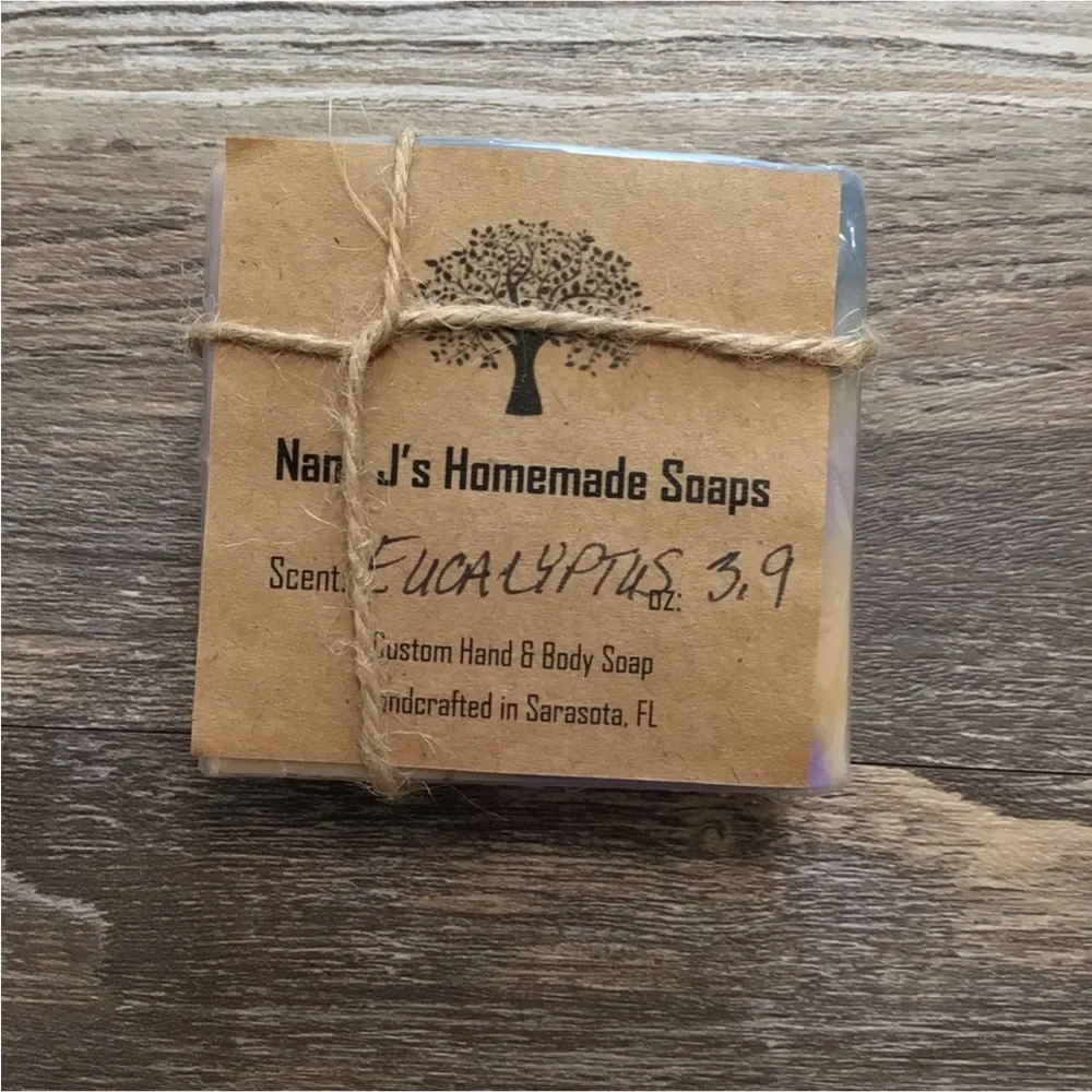 Homemade Eucalyptus Bar Soaps NWT